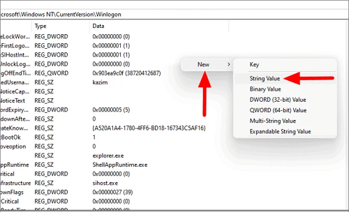 eliminar la contraseña de acceso con el registro 2