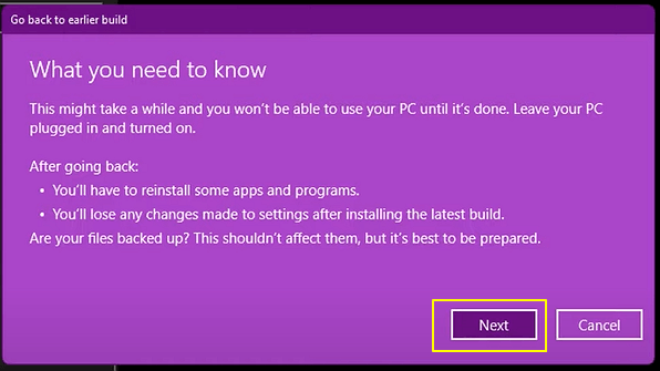 Contínua retroalimentación de windows 11