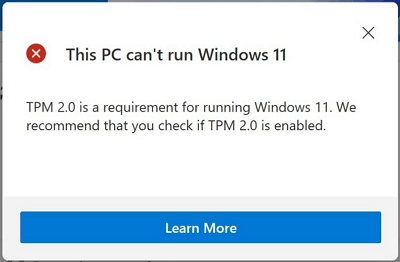 Se requiere TPM 2.0 para Windows 11