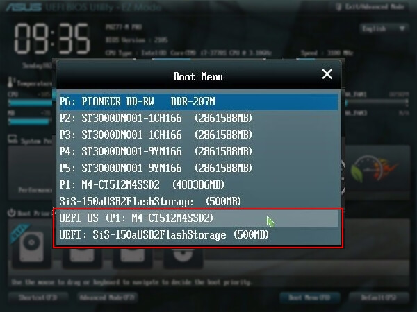 Confirmar que el ordenador soporta el modo de arranque UEFI o no