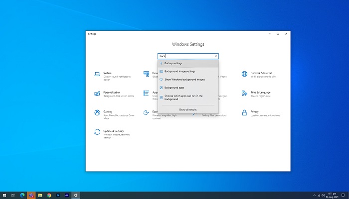 cómo utilizar la copia de seguridad y restauración en windows 11 paso 1