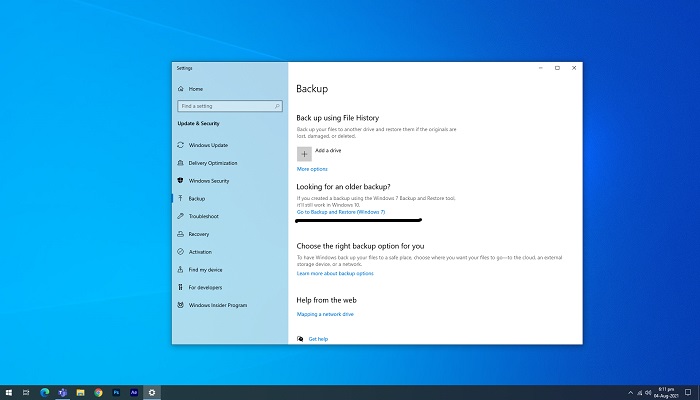 cómo utilizar la copia de seguridad y restauración en windows 11 paso 2