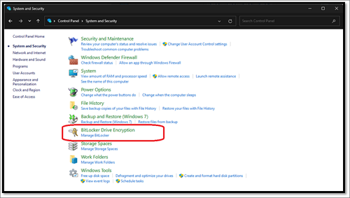 Cifrado de unidad BitLocker