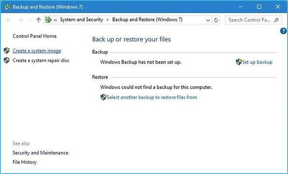 crear una imagen del sistema manera