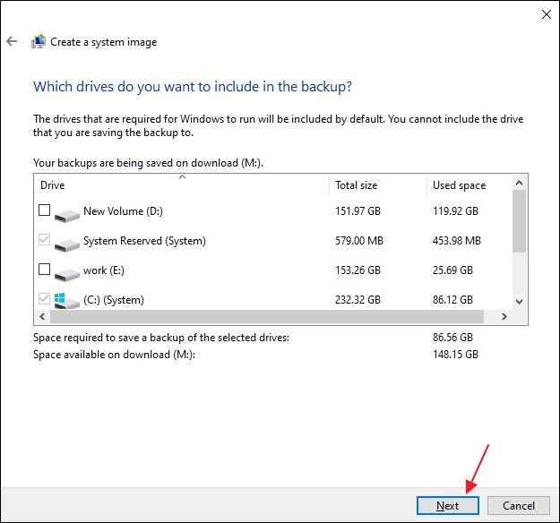 crear una imagen del sistema paso 4