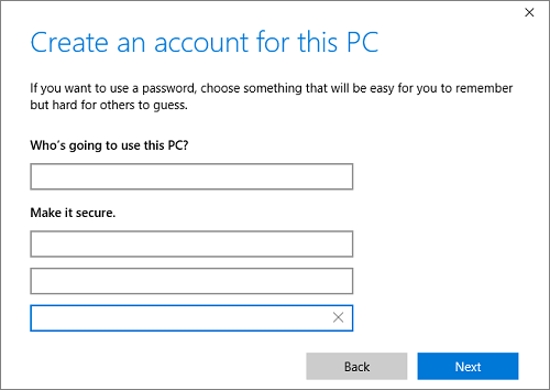 crear nueva cuenta de usuario en windows 10 para arreglar perfil de usuario corrupto