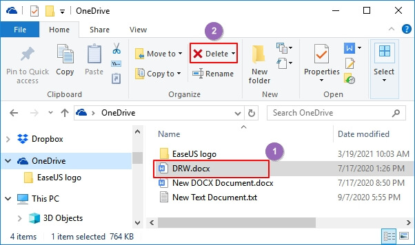 Eliminar archivos de OneDrive de la unidad local en Windows