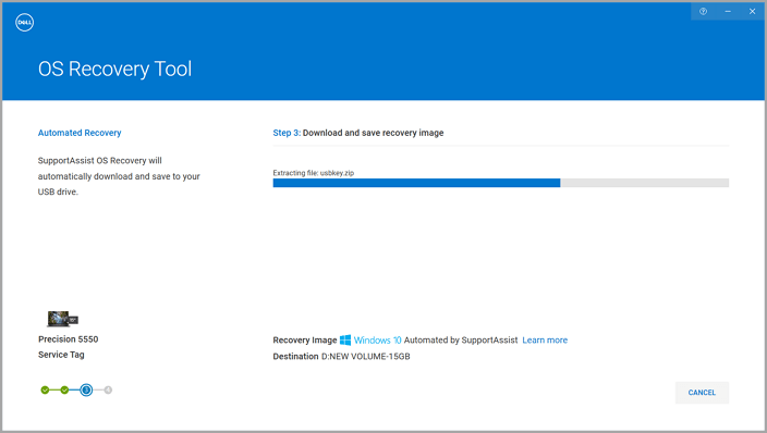 herramienta de recuperación del sistema operativo de dell - 3