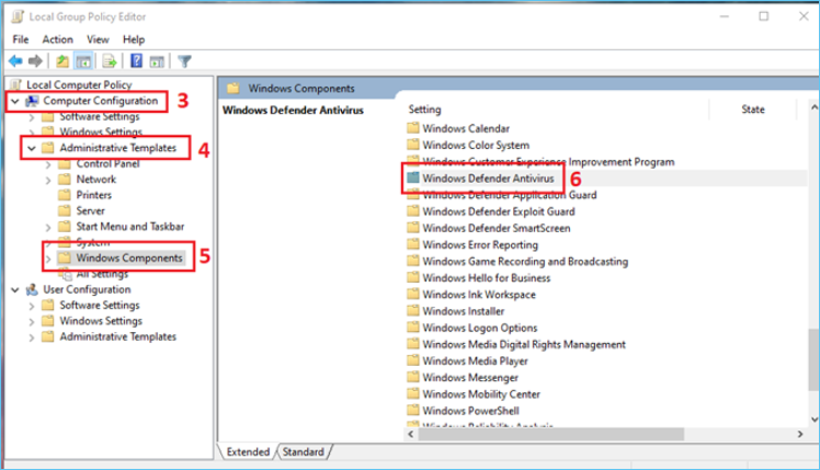 encontrar antivirus windows defender