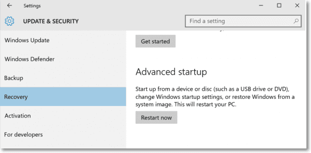 Realiza la Restauración del Sistema para reparar la herramienta Gestión de Discos