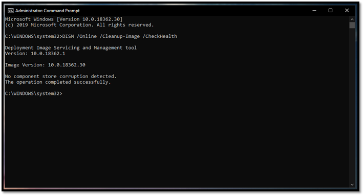 ejecuta un escaneo del sistema y desmantela la reparación