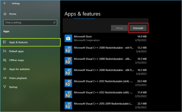 tocar aplicaciones y funciones