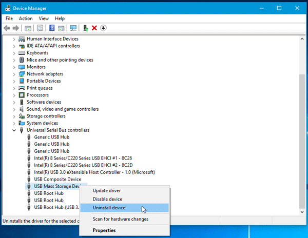 desinstalar controladores usb para arreglar el dispositivo se ha parado o está desconectado