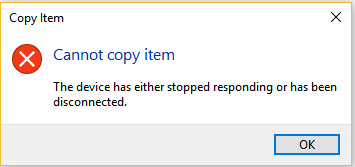 el aparato se ha parado o está desconectado