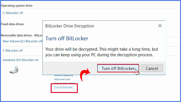 Desactivar bitlocker