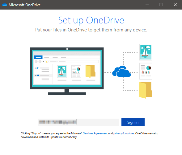 iniciar sesión en onedrive