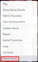 cómo pasar juegos de HDD a SSD - origen