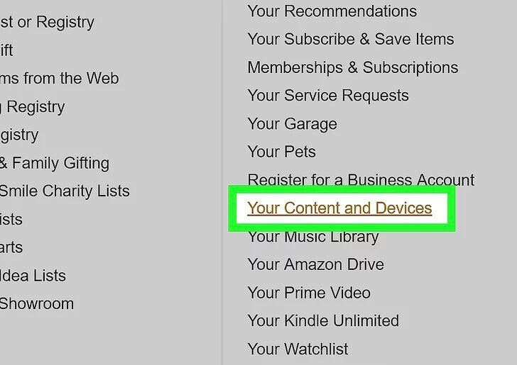 Selecciona tus contenidos y dispositivos