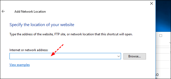 añadir la dirección del servidor ftp