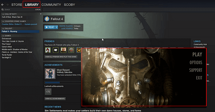 Juega a los juegos de Steam transferidos en el nuevo PC.
