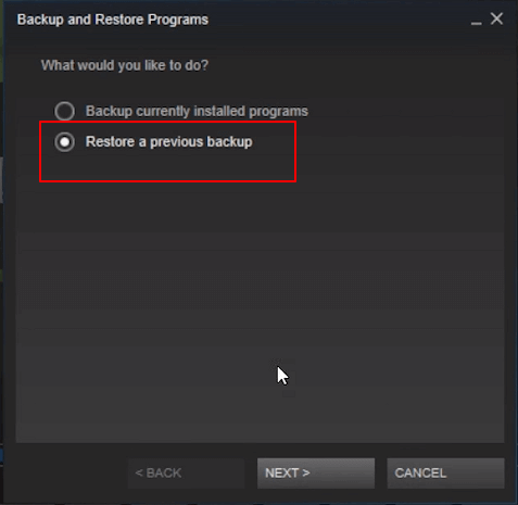 Restaurar juegos de Steam en un nuevo PC.