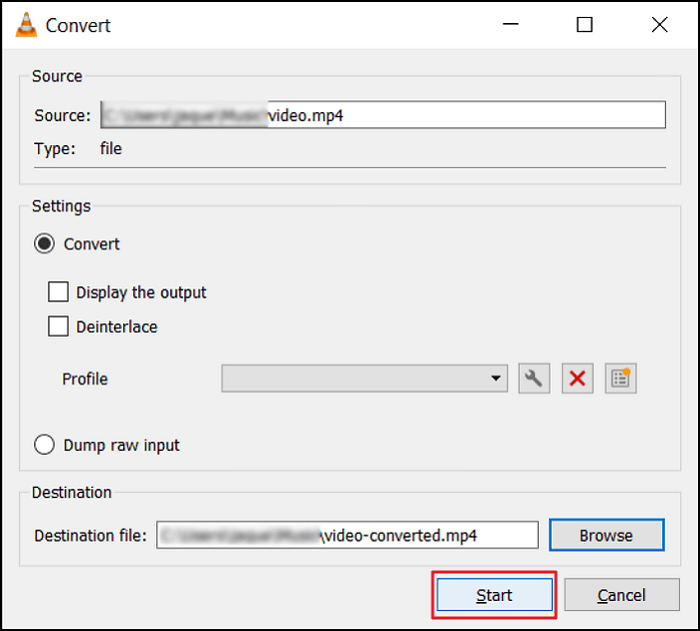 vlc convert mkv inicio