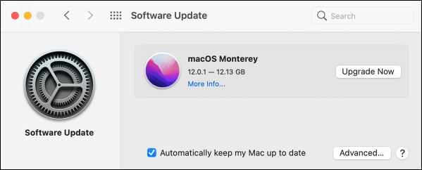 Actualización de Monterey