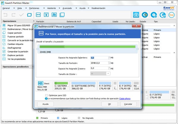 EaseUS Data Recovery Wizard - Scan Selected Drive