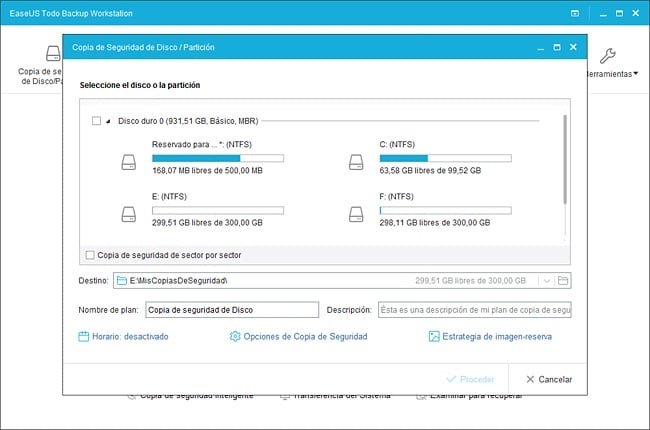 EaseUS Data Recovery Wizard - Scan Selected Drive