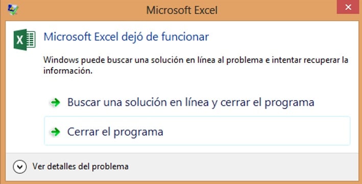 Qué hacer cuando Excel no responde, se bloquea o se traba mucho