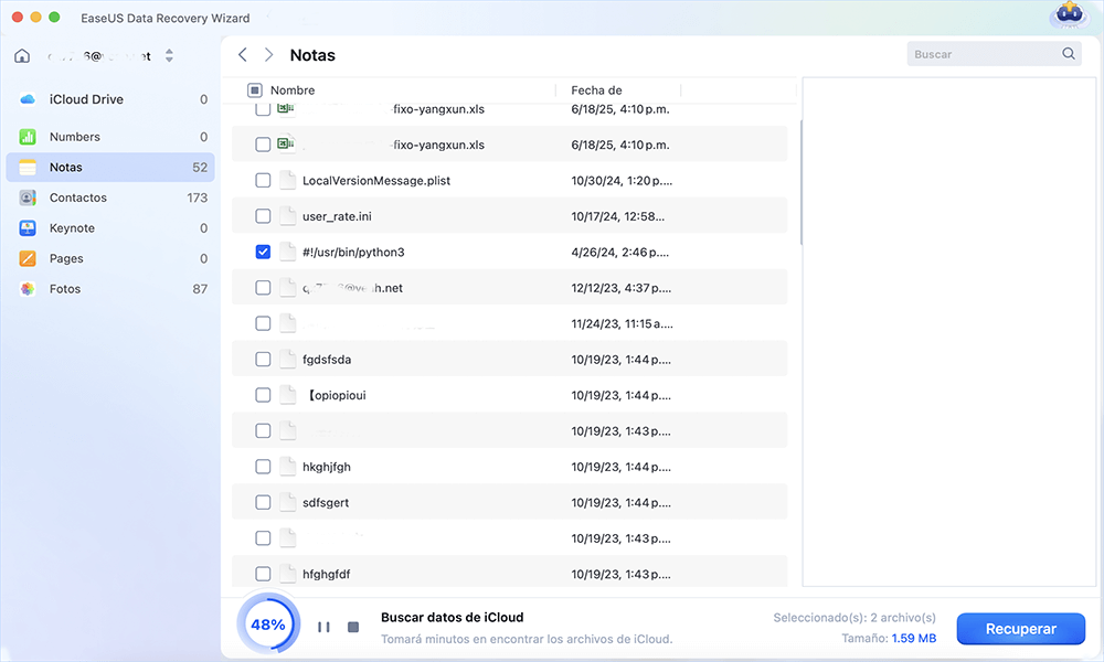 Recover notes from iCloud