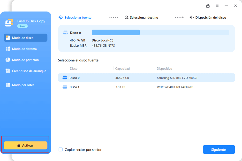activar easeus disk copy
