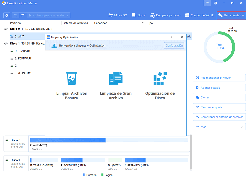 optimización de sistema