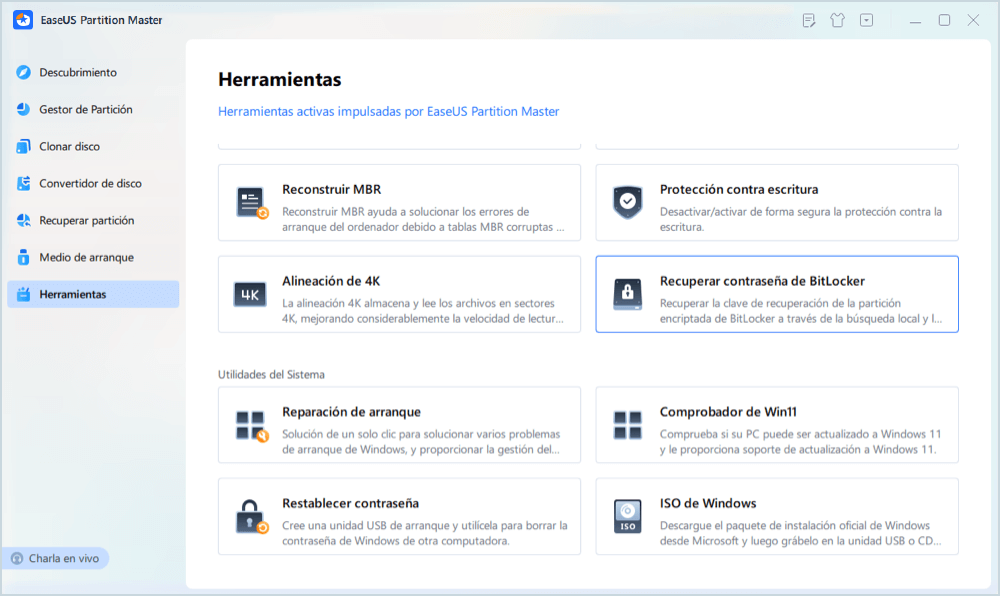 encontrar contrasena bitLocker paso 1
