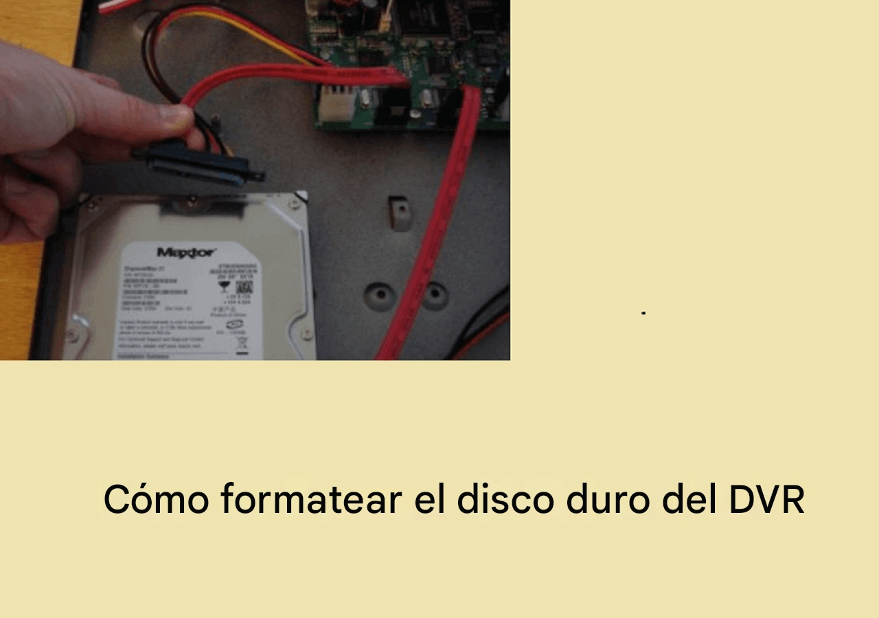 cómo conectar y desbloquear el disco duro del DVR