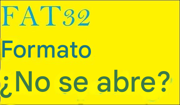 fat32 no se abre