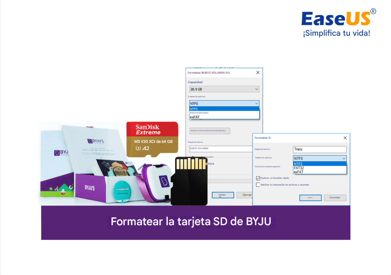 Formatear tarjeta sd BYJU