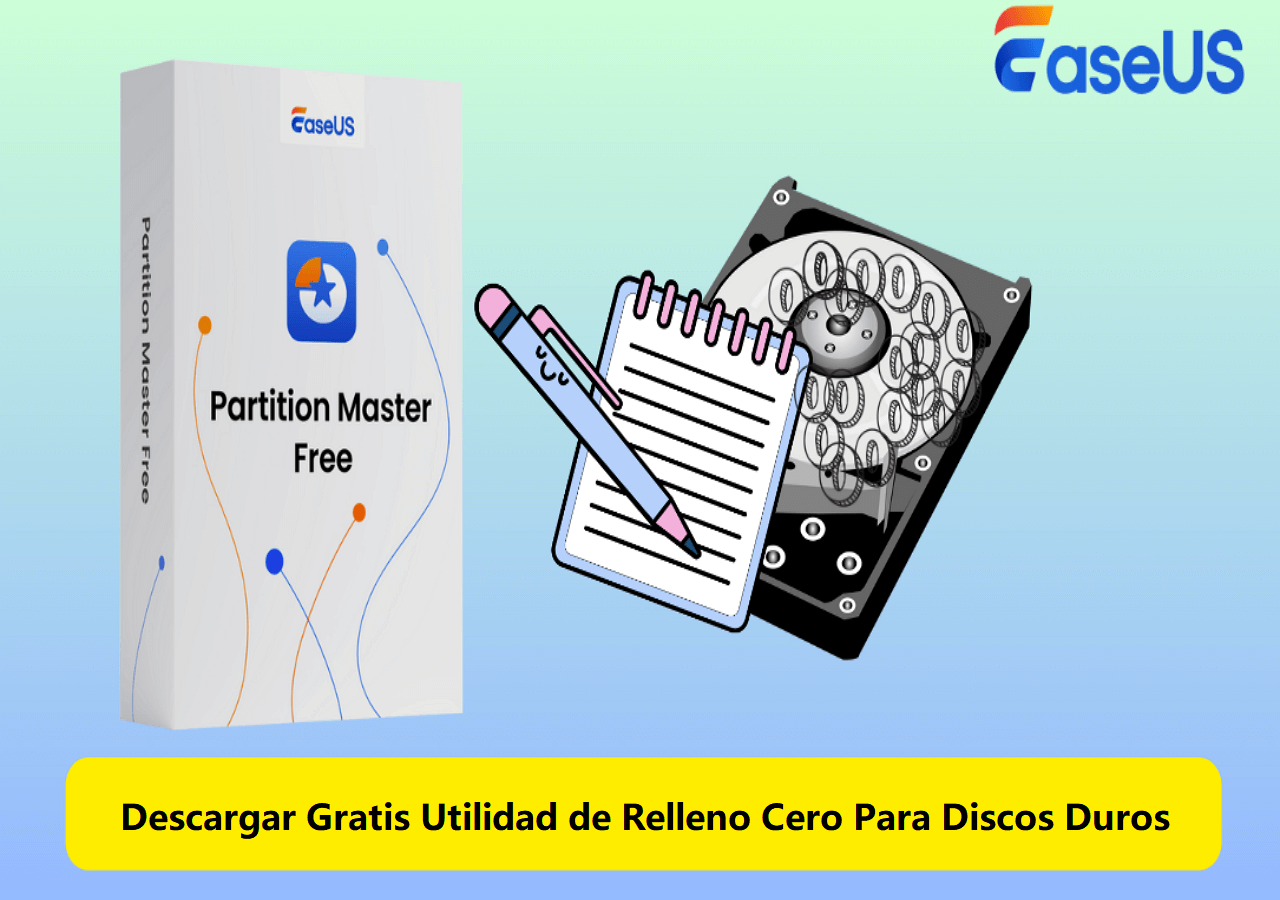 herramienta disco duro relleno cero