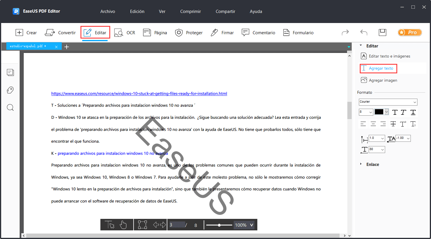 how to add text to pdf