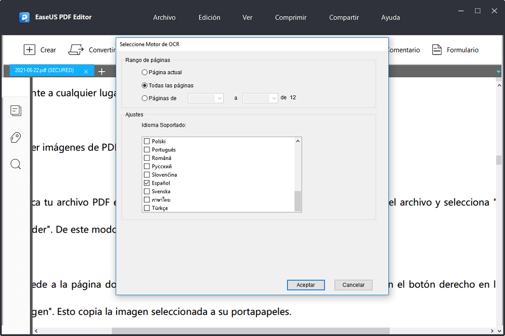 C Mo Copiar Texto De Un Pdf Escaneado Easeus