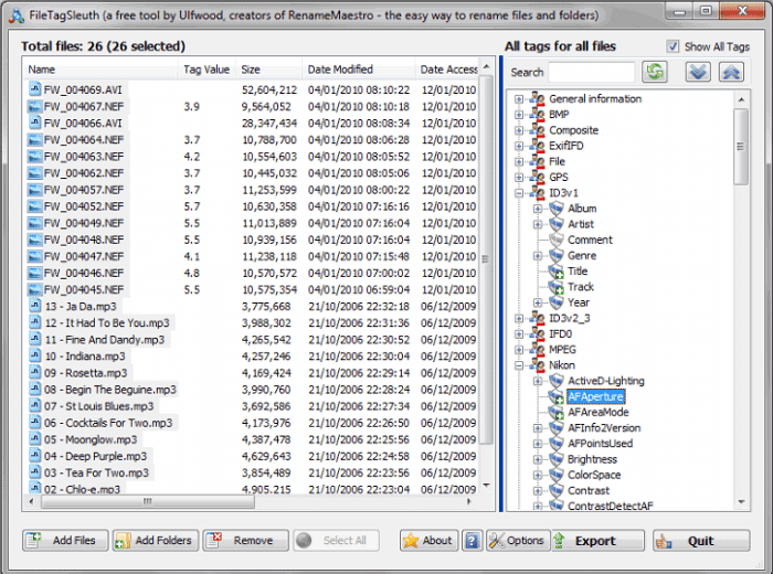 ver metadatos pdf con FileTagSleuth