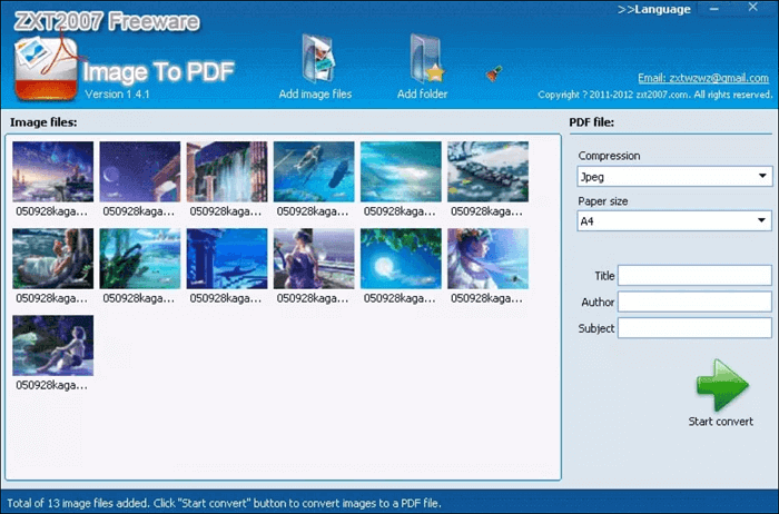 convertir foto a PDF en el PC con Image To PDF