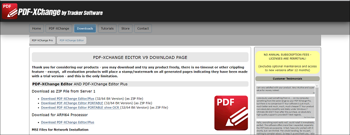 alternativas gratuitas a Adobe Acrobat para editar PDF - PDF X-Change Editor