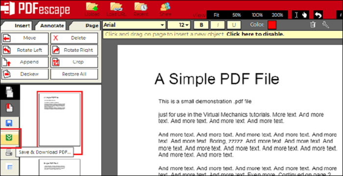 editor pdf con PDFescape