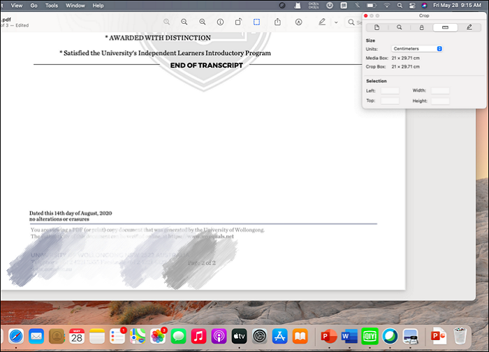 agregar margen a PDF con Preview