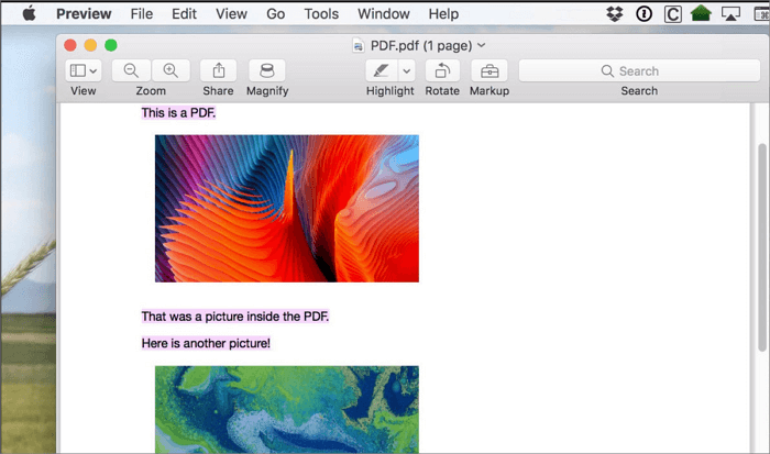 copiar texto de pdf en mac