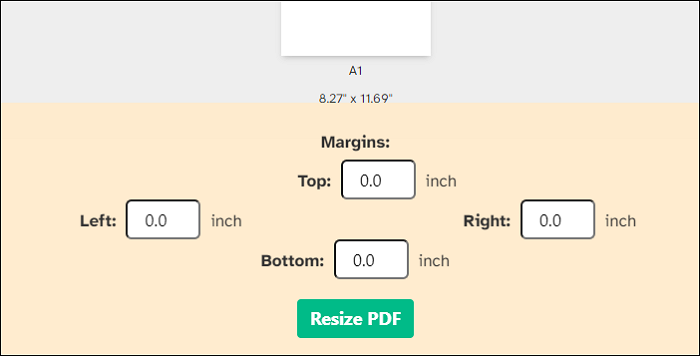 agregar margen a PDF con Sejda
