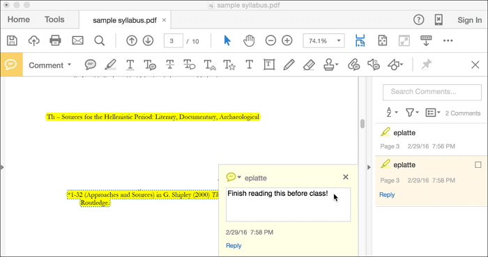 tomar notas en pdf con acrobat