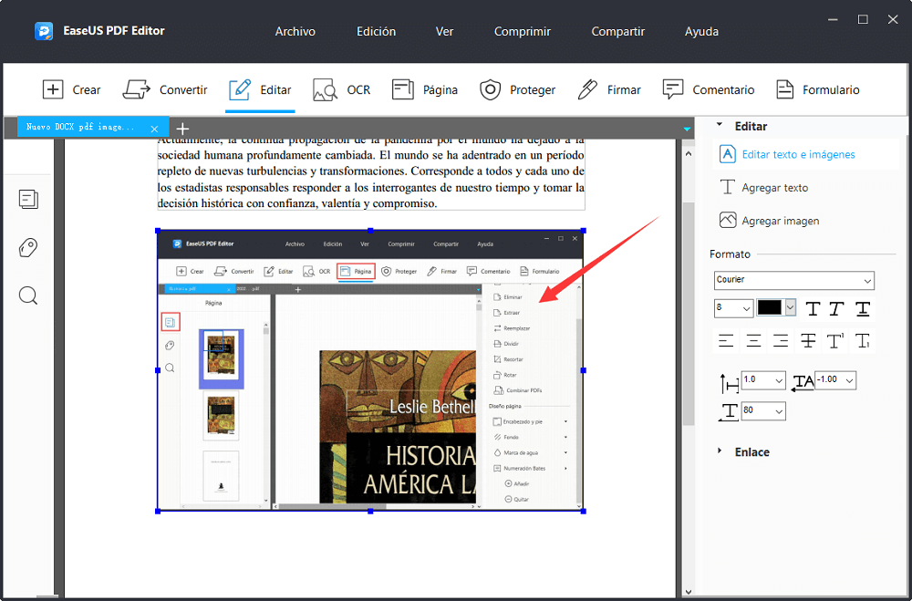 Cómo editar una imagen PDF sin perder calidad Online Offline EaseUS