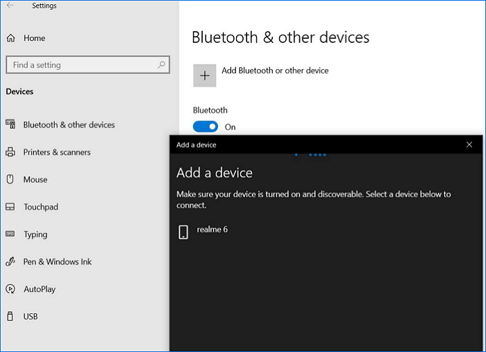 Transferencia de archivos por bluetooth